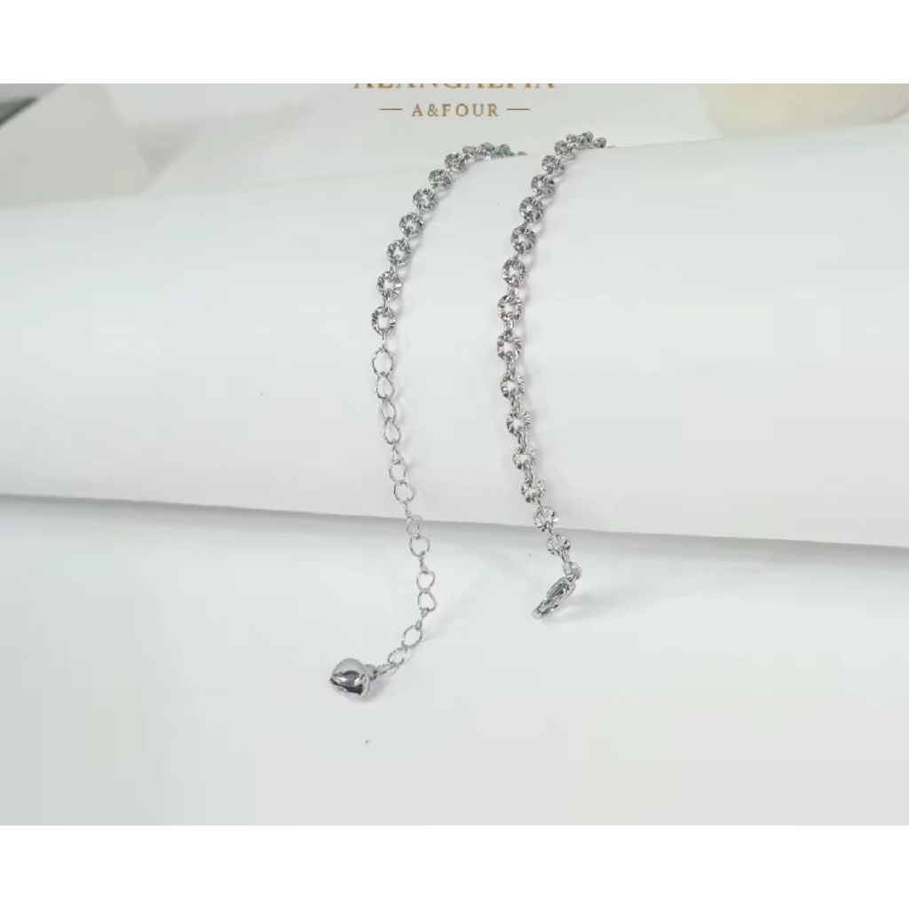 gelang nori silver ukir titanium