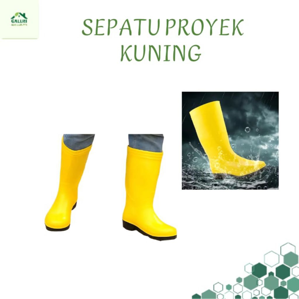 Safety Boot Kuning/Sepatu Proyek Kuning
