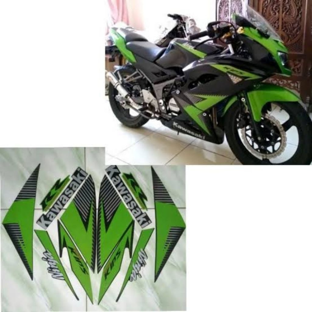 striping Kawasaki ninja rr new 2014 hijau