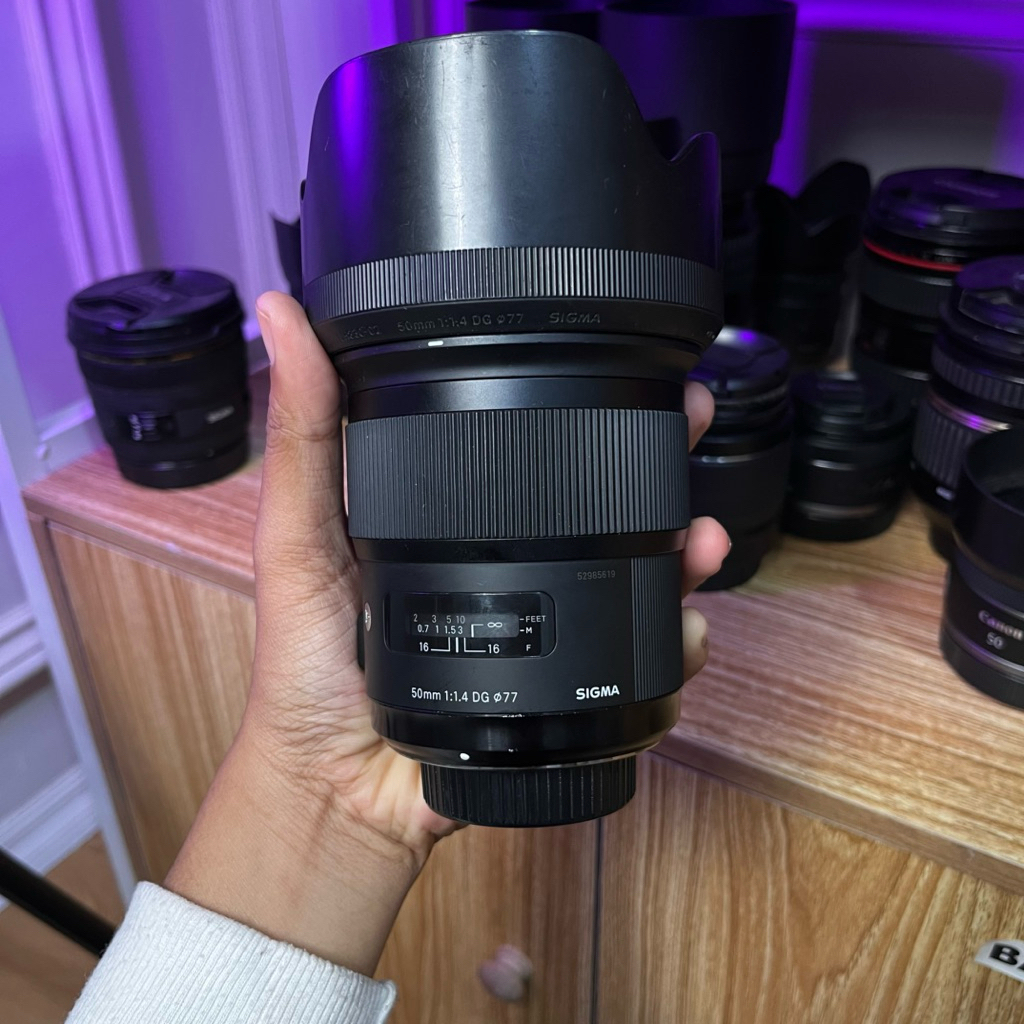 Lensa 50mm f1.4 sigma art nikon mulus