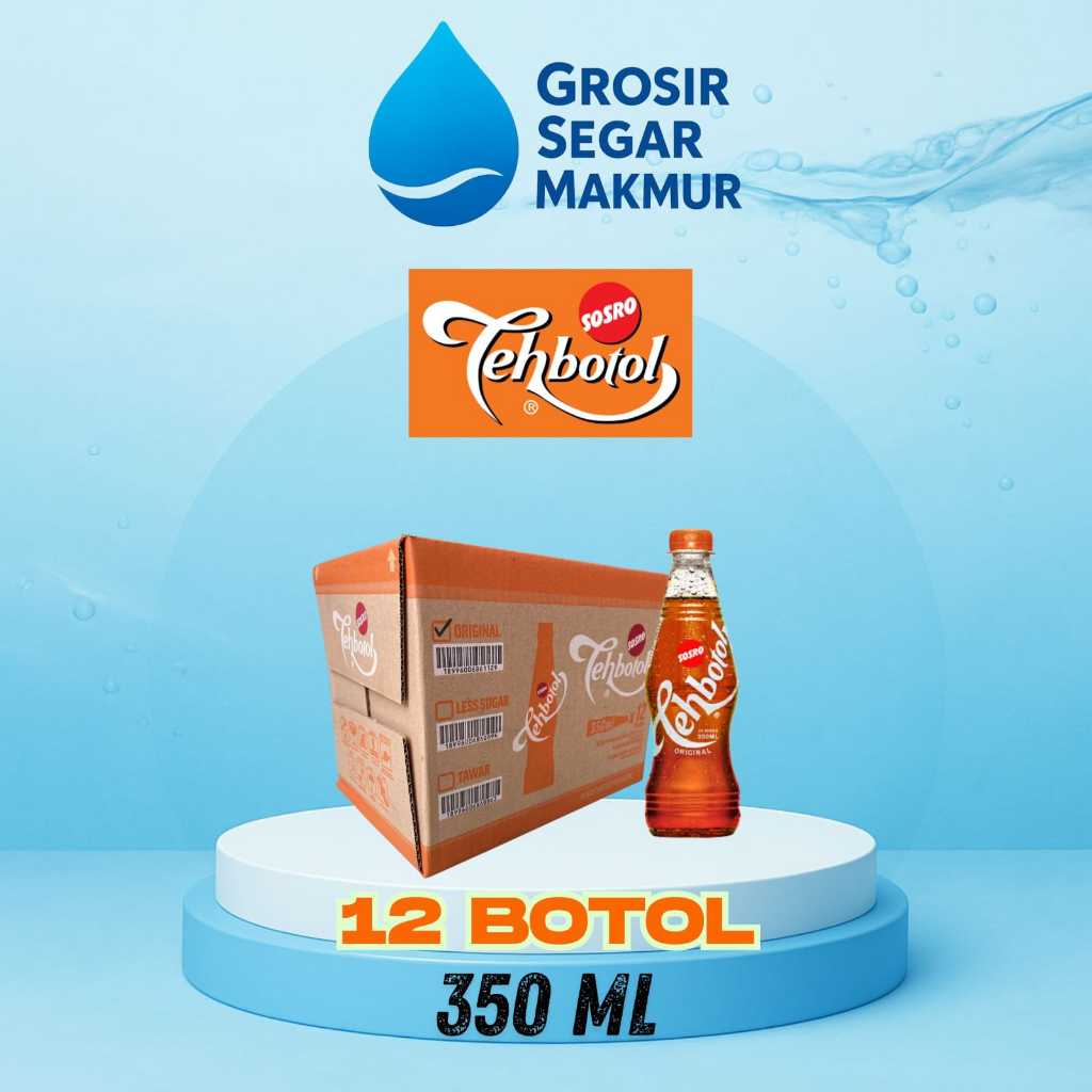 TEH BOTOL 350 ml botol ( 1 dus 12 botol )