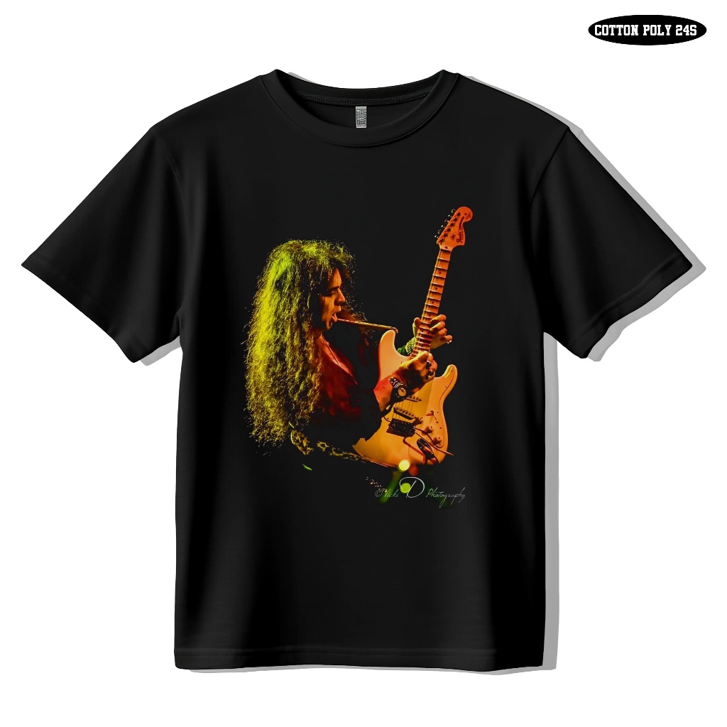 Kaos Vintage Guitar YNGWIE MALMSTEEN I Baju Distro Tebal 24s
