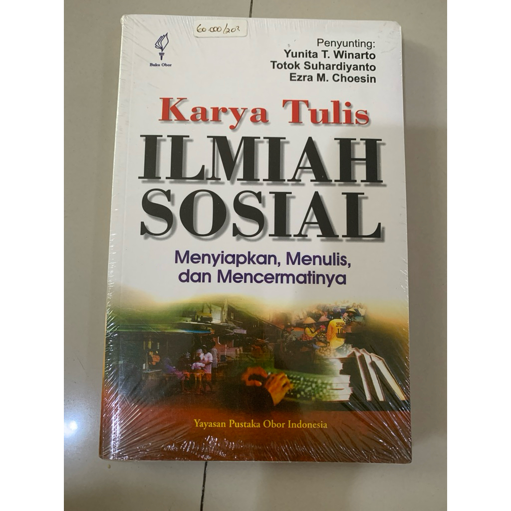 buku karya tulis ilmiah sosial menyiapkan, menulis dan mencermatinya