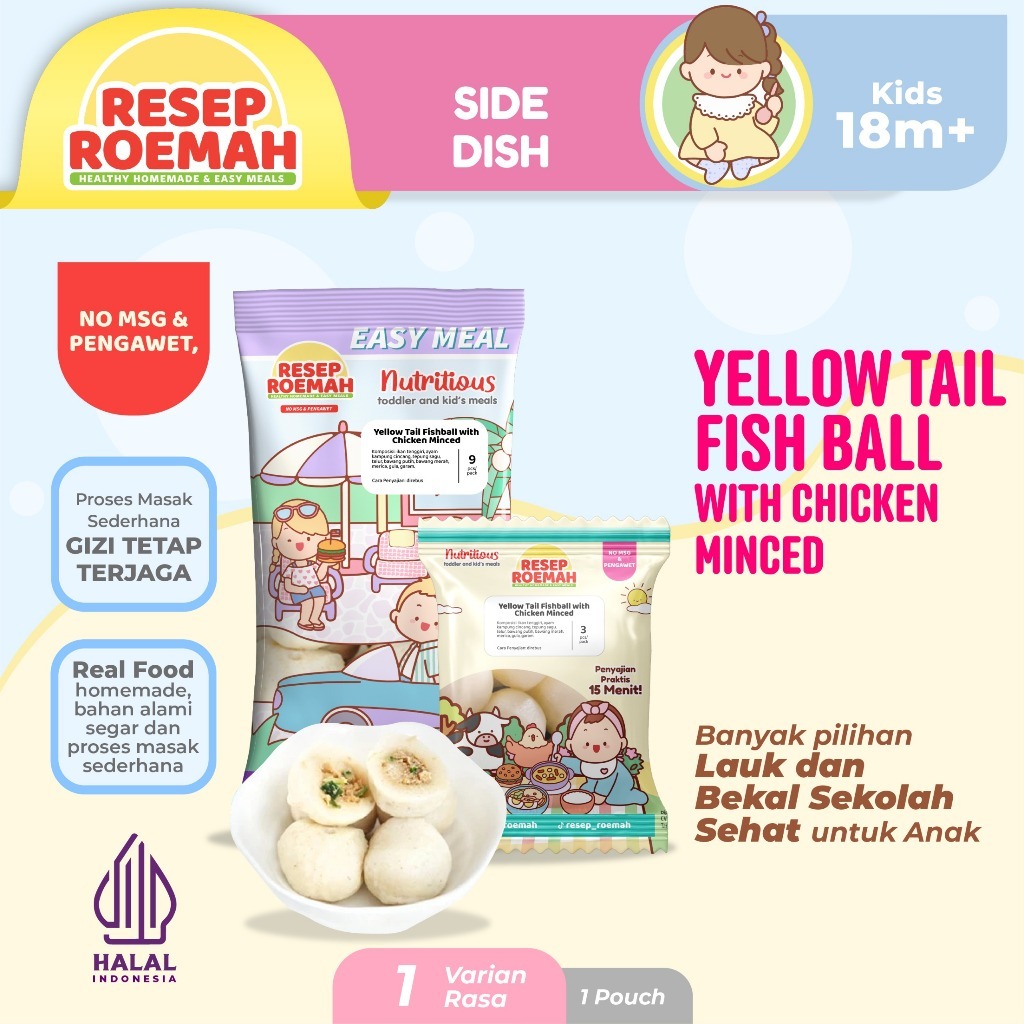 

Resep Roemah Hiwan Ikan isi Ayam Cincang / Yellow Tail Fish Ball with Chicken Minced / Frozen Food