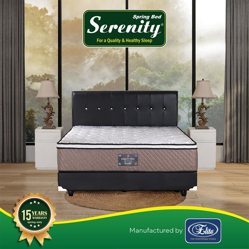 Serenity Supreme Springbed | kasur Pocket Spring bed Elite Serenity Supreme Plushtop Encasement