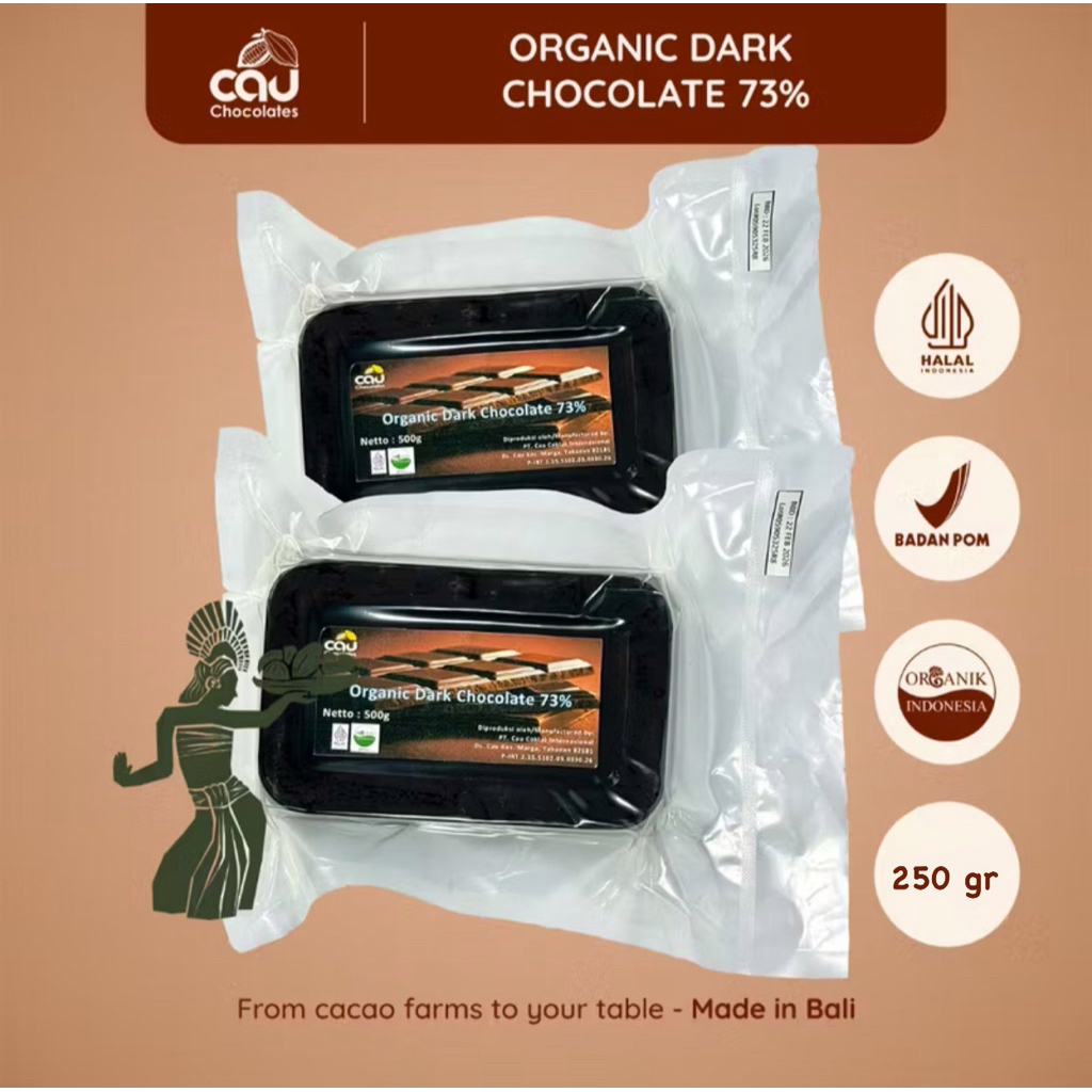 

Organic Dark Chocolate Couverture 73% By Cau Chocolates
