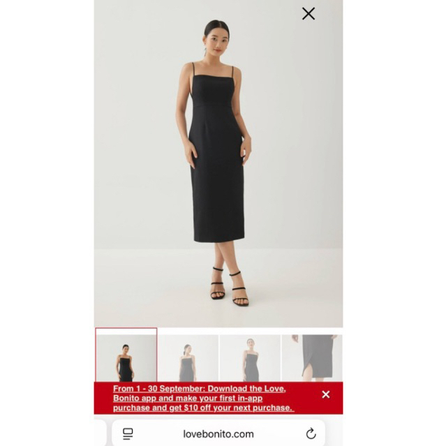 PRELOVED DRESS LOVE BONITO