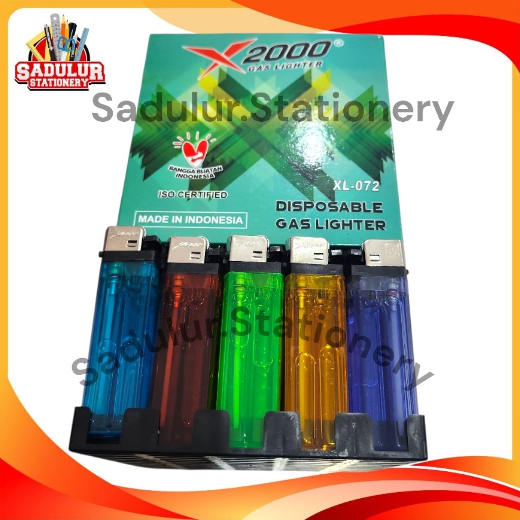 KOREK GAS RODA X2000  / KOREK API GAS Korek Roda Kotak (1pak isi 50pcs)