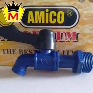 [1 PCS] Kran Air Plastik / Kran Air Pvc Kuat dan Awet Amico 1/2" ; 3/4"