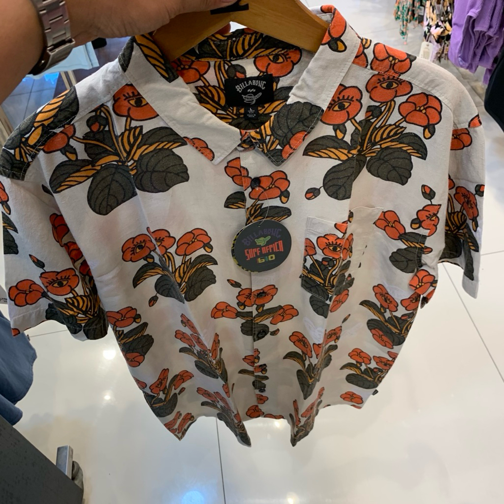 Kemeja Pria Billabong Original Icon Ss Stone New