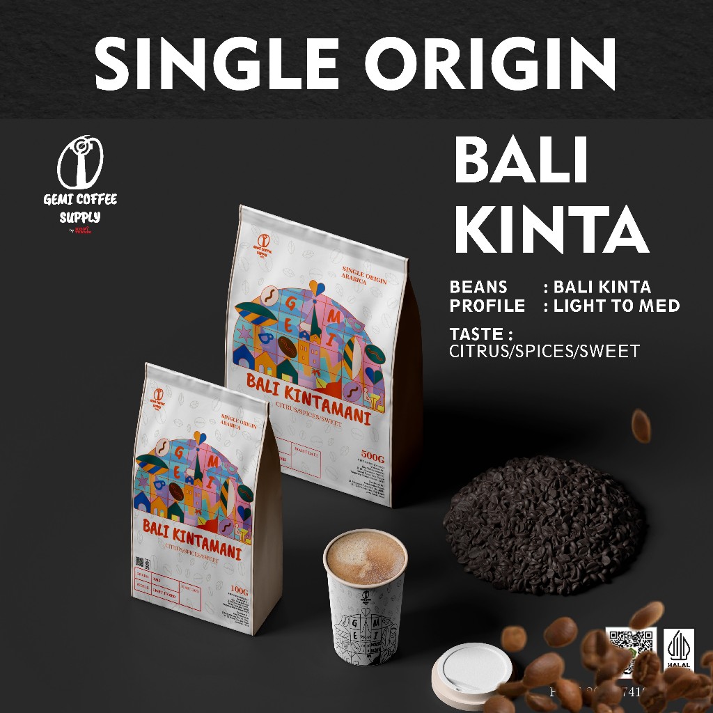 

Gemi Single Origin - Bali Kintamani Beans Coffee