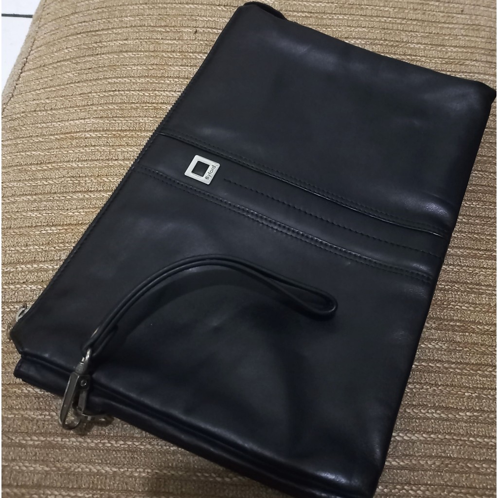 Tas Byford Clutch Kulit - Hand bag Pria Original Hitam