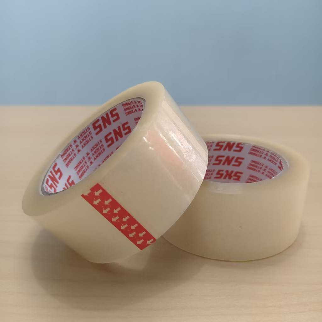 

- LAKBAN - SELASIBAN - SELOTIP - Lakban coklat, putih bening besar , selotip, peralatan packing 100 yard