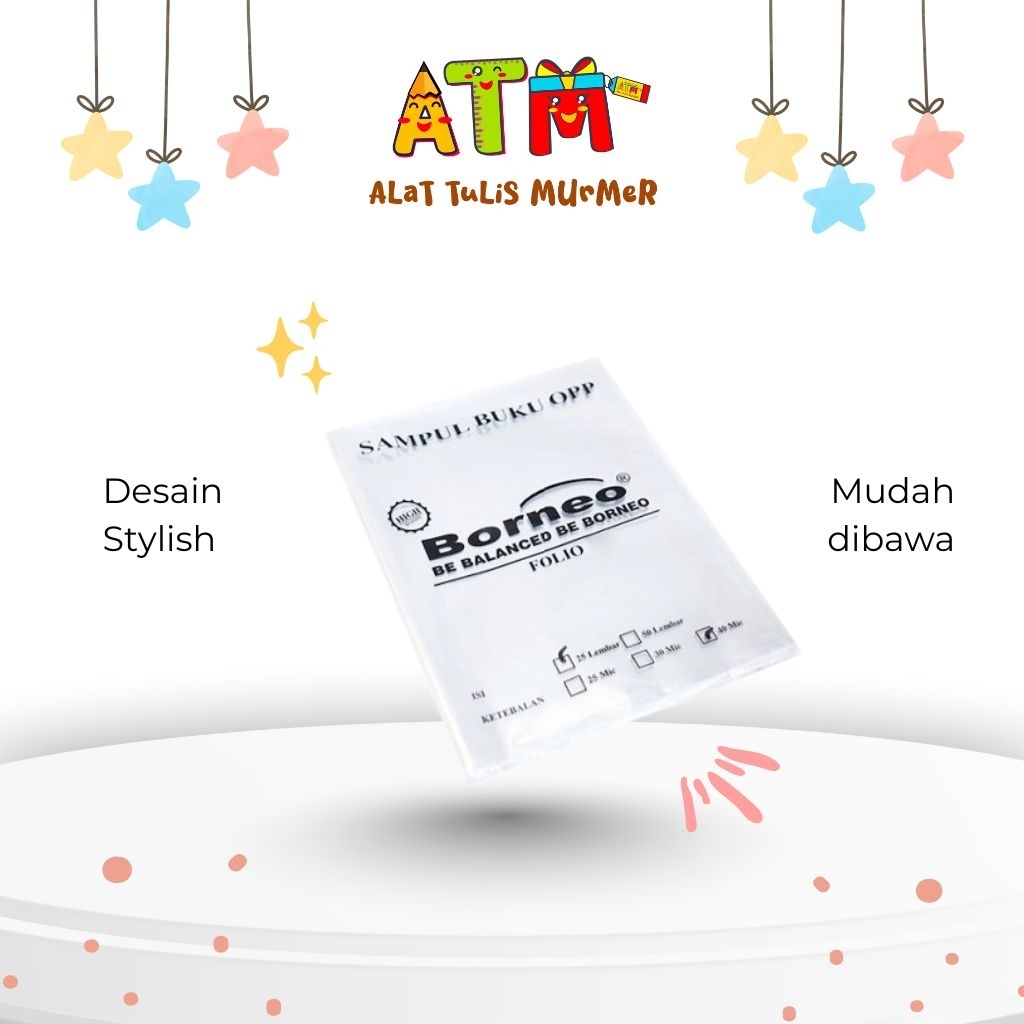 

Sampul/Cover/Plastik/Sampul Borneo OPP - Folio/1pack
