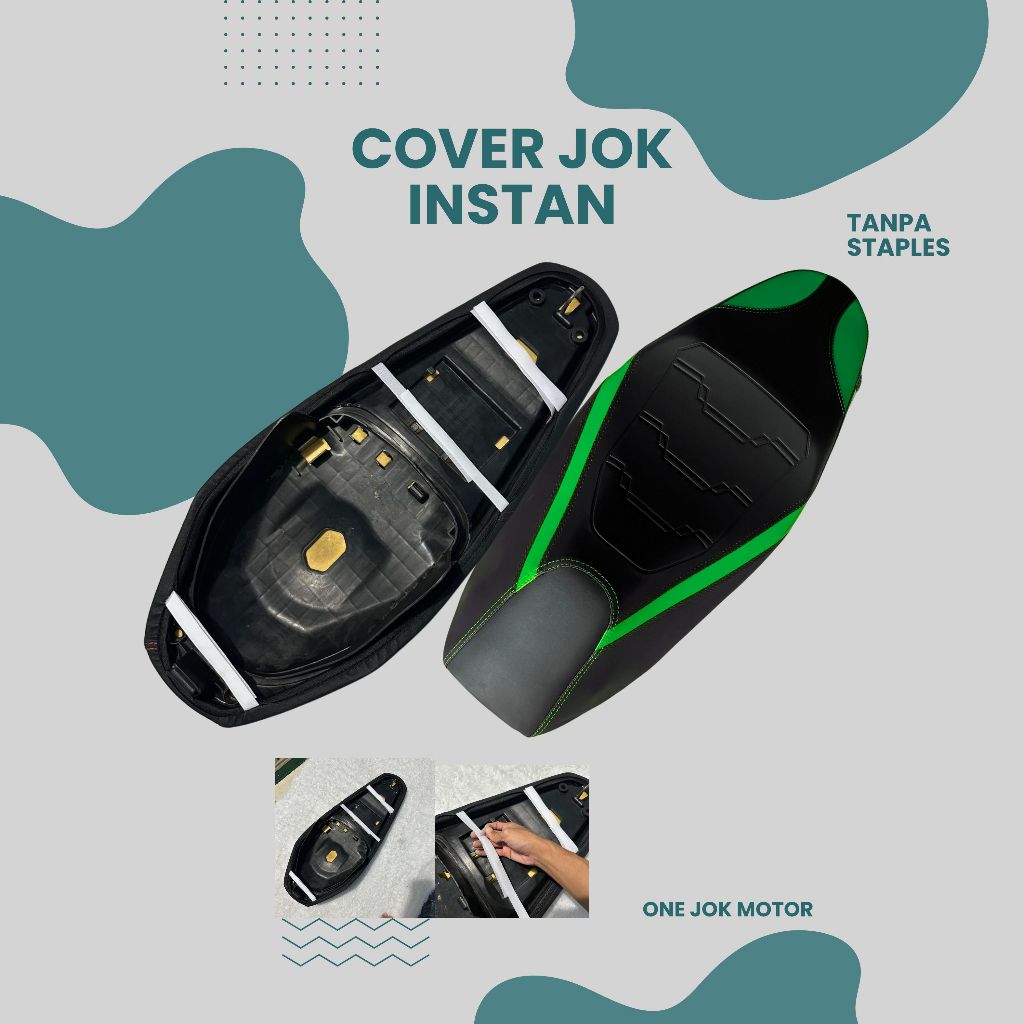 Cover Kulit Jok Motor Model EROPA (Langsung pasang) Tanpa Staples Cover Jok Motor Vario PCX Nmax Bea