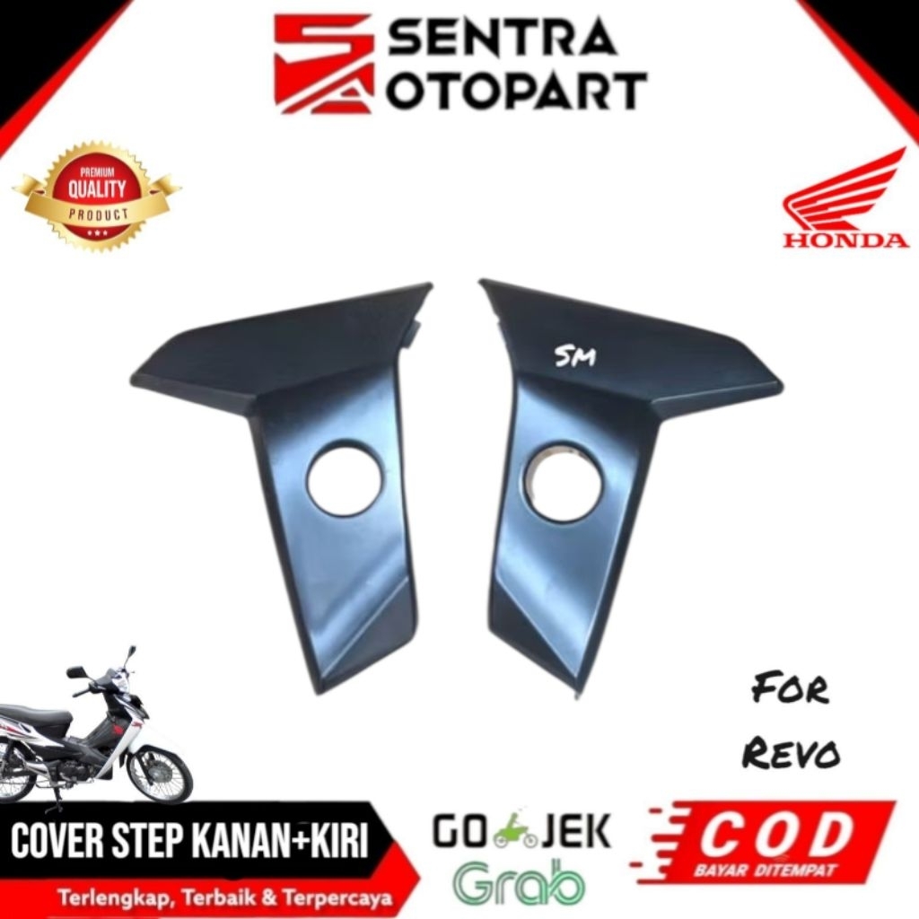 Cover step kanan kiri revo old lama supra x 125 lama original