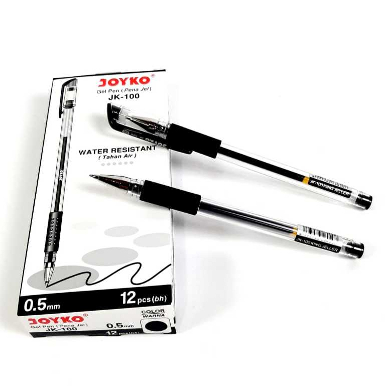 

Grosir ( 1kotak/12pcs ) Pulpen Gel Pen JOYKO JK-100 ORIGINAL