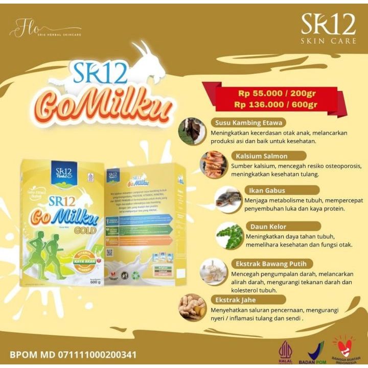 

Gomilku Gold SR12 Susu Etawa Kesehatan 200gr/600gr