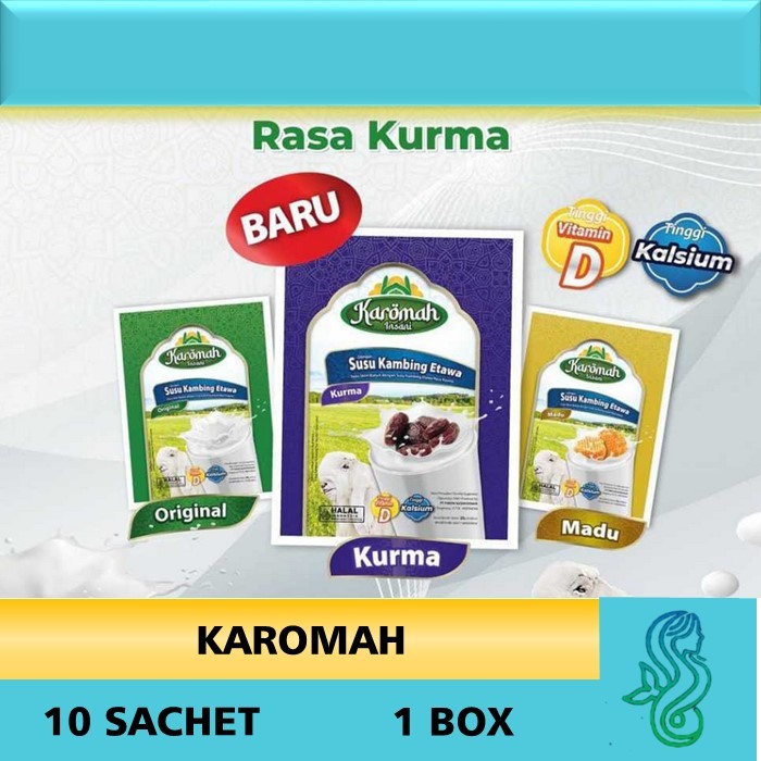 

Susu Kambing Etawa / Karomah Insani / Susu Instan / Madu / Original / Kurma 250GR BOX ISI 10