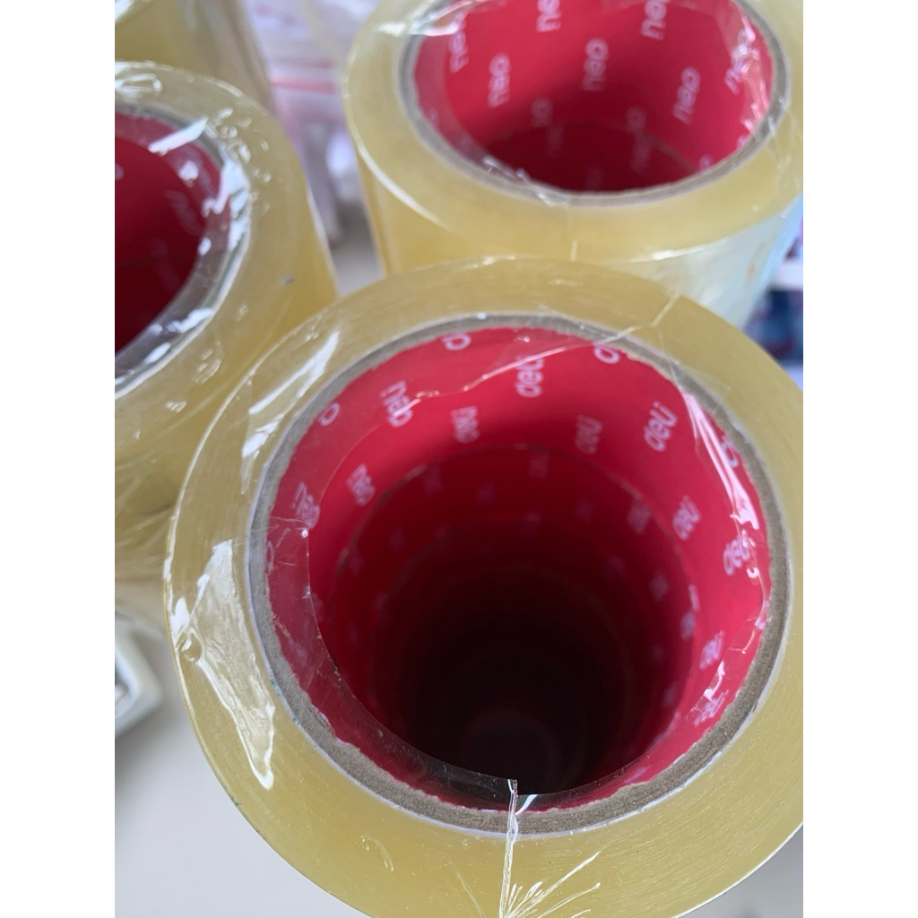 

lakban bening 1 pcs deli (158 gram) plester selotip kertas / kardus