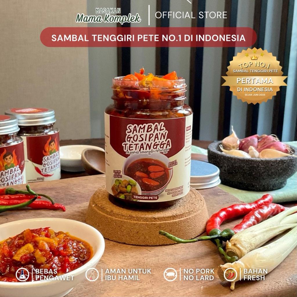 

SAMBAL GOSIPAN TETANGGA - PERTAMA Sambal Tenggiri Pete Pedas Instan Tenggiri Pete Murah Enak Praktis Tanpa Pengawet Sambal Best Seller