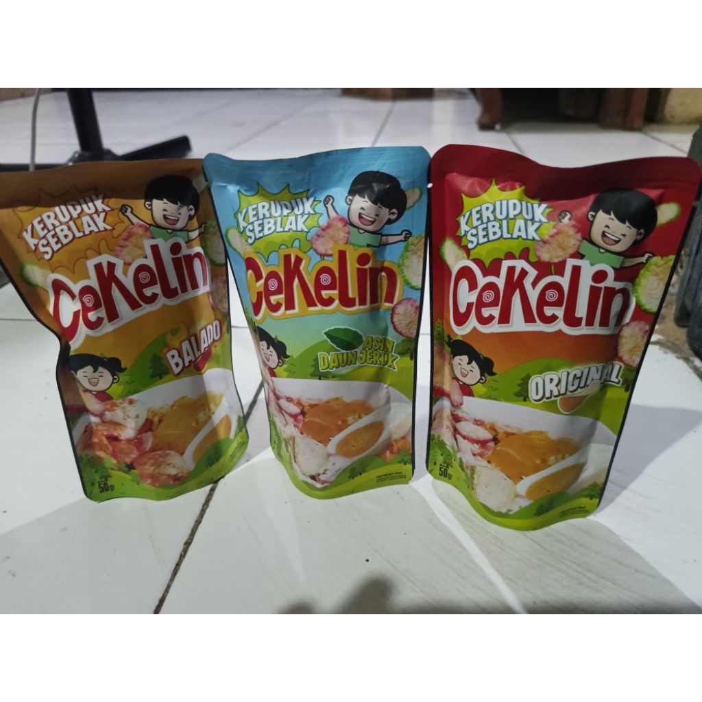

Cekelin Snack Cemilan Kerupuk Seblak 50gr