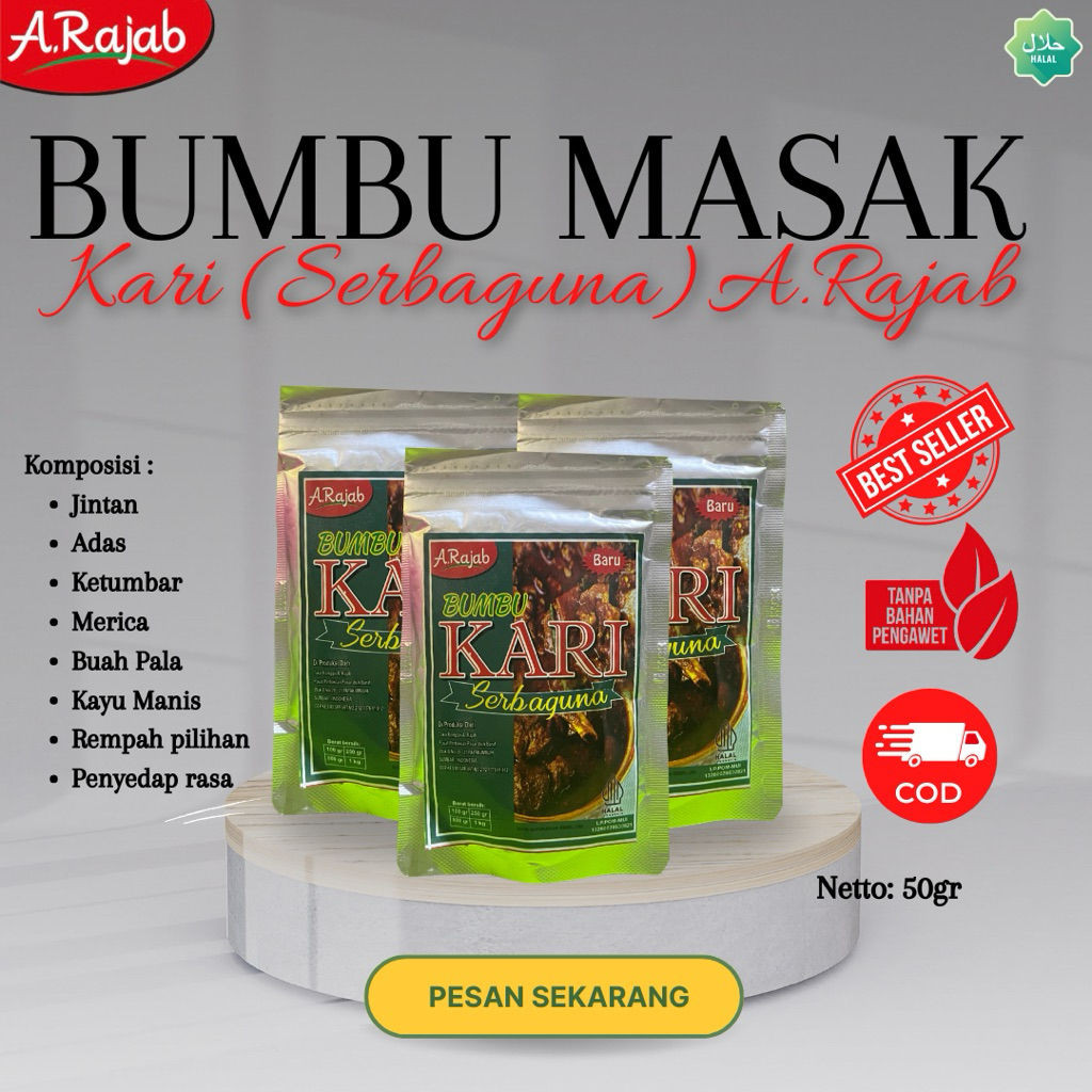 

BUMBU KARI A.RAJAB 50gr