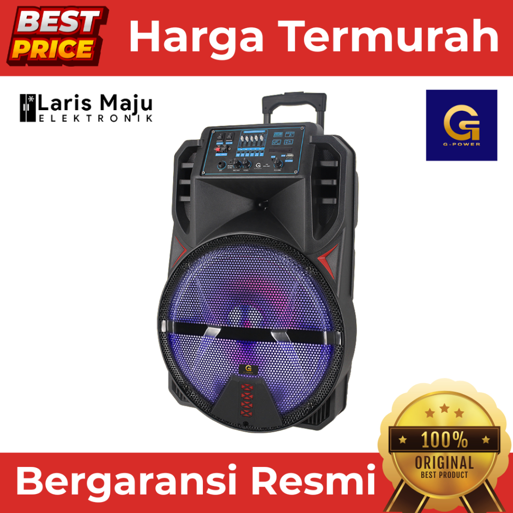 Speaker Aktif G-POWER GST-1501 EQ Bluetooth Woofer 15 Inch Original Termurah