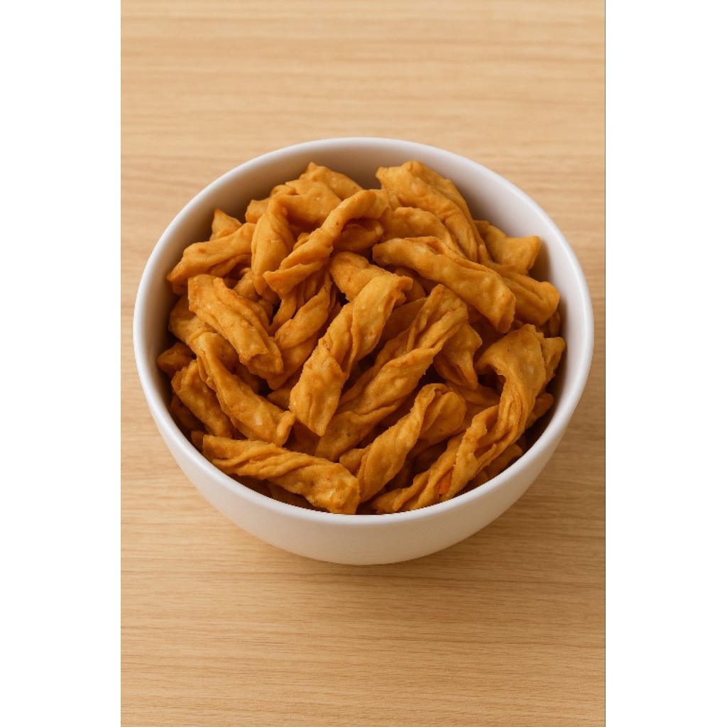 

Keripik Bawang Pita Gurih Asin – Camilan Renyah Teman Santai