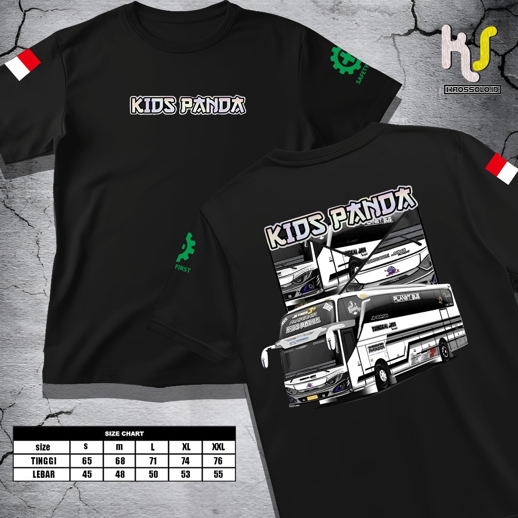 KAOSSOLO.ID- KAOS BUS KIDS PANDA - KAOS RACING PRIA DAN WANITA TERBARU DAN TERLARIS