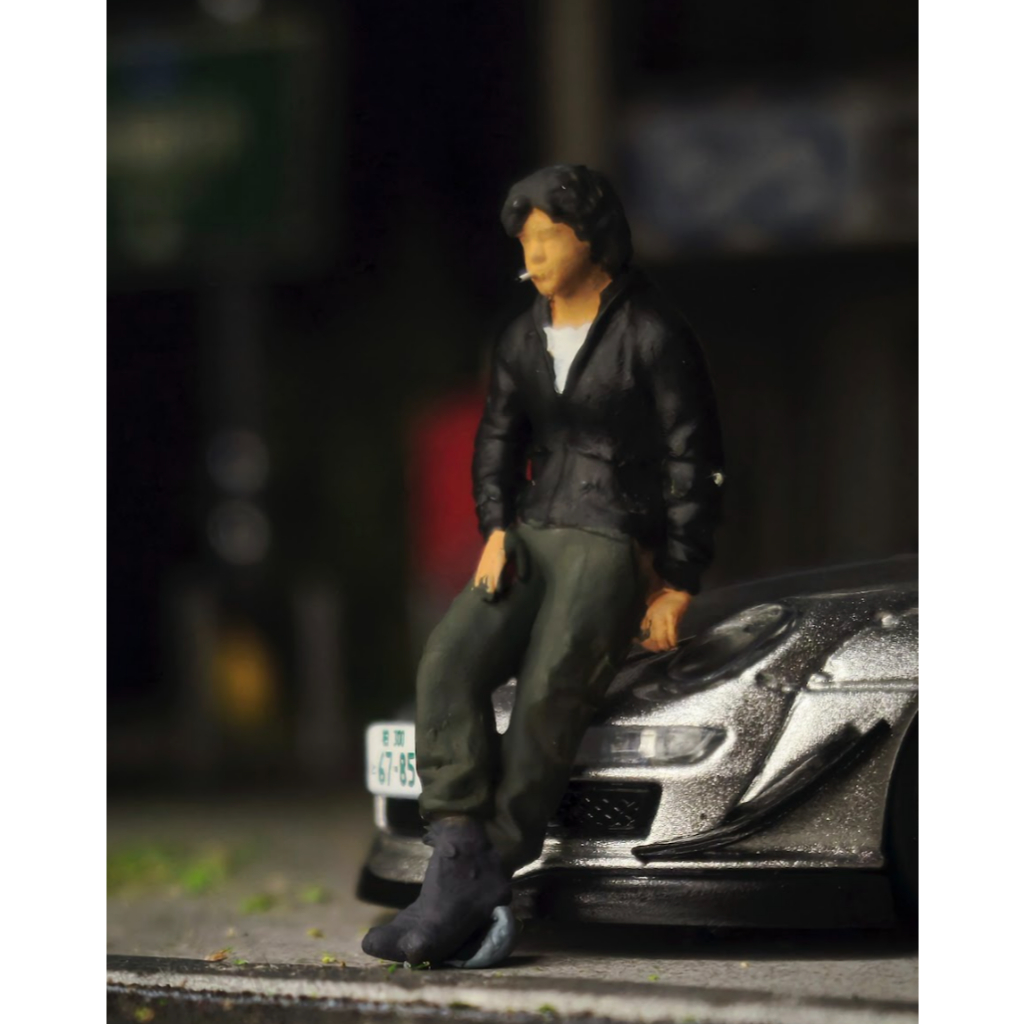 Figure 1 64 pria Akira Nakai Tipe 6 Diorama Maket Diecast Miniatur RWB  Hobby Japan HJ Minigt Mini G