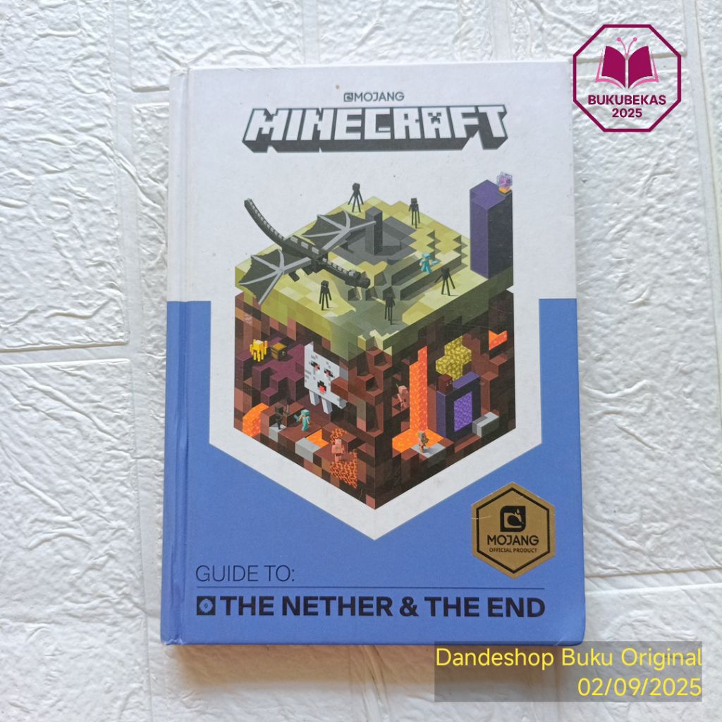 Minecraft Guide to The Nether & The End MOJANG - Novel Original Bekas Preloved HARDCOVER