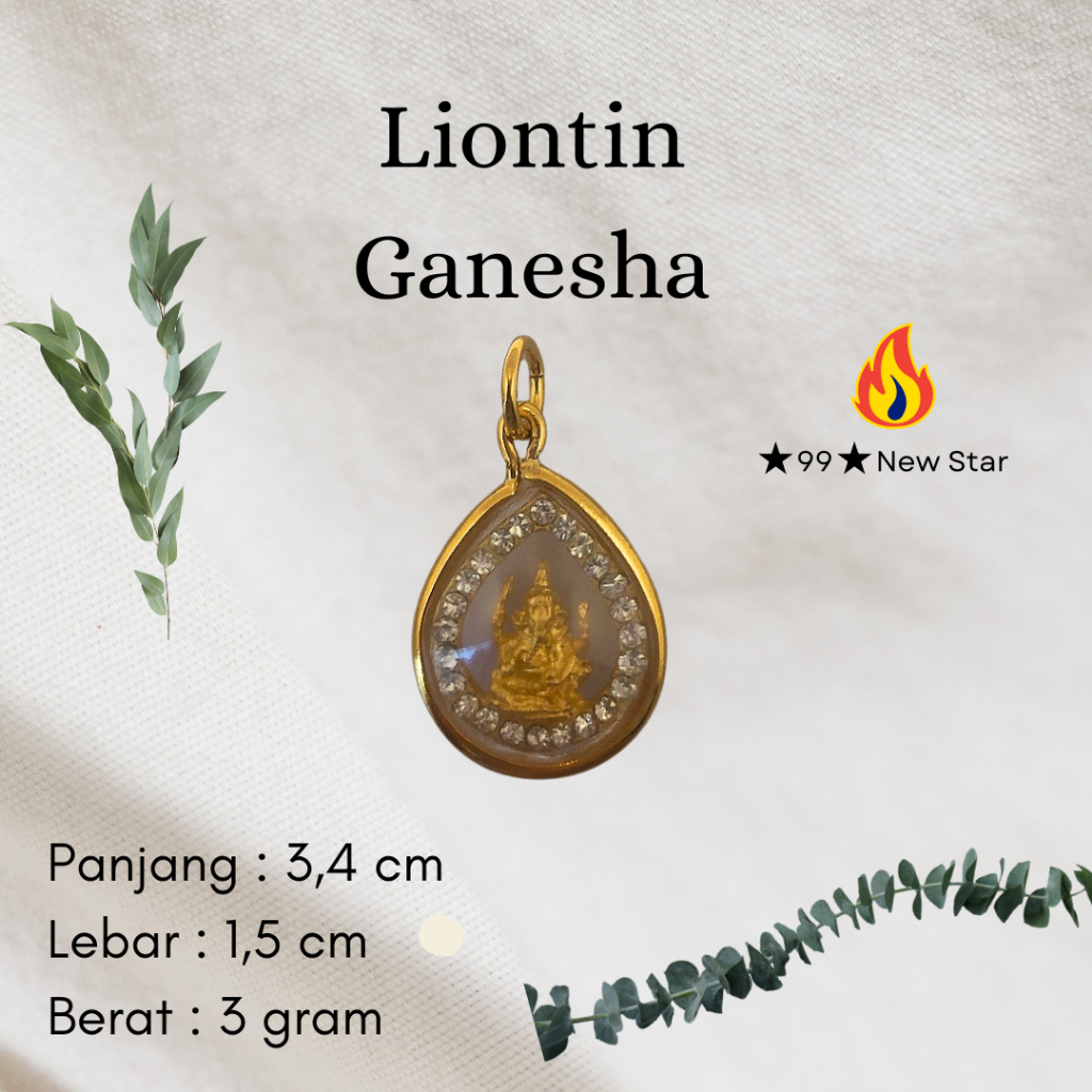 Liontin Ganesha Mini 3 gram