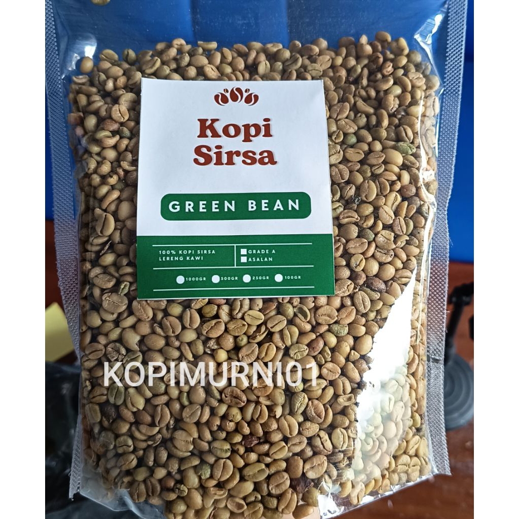 

GREEN BEAN/KOPI MENTAH SIRSA 1KG