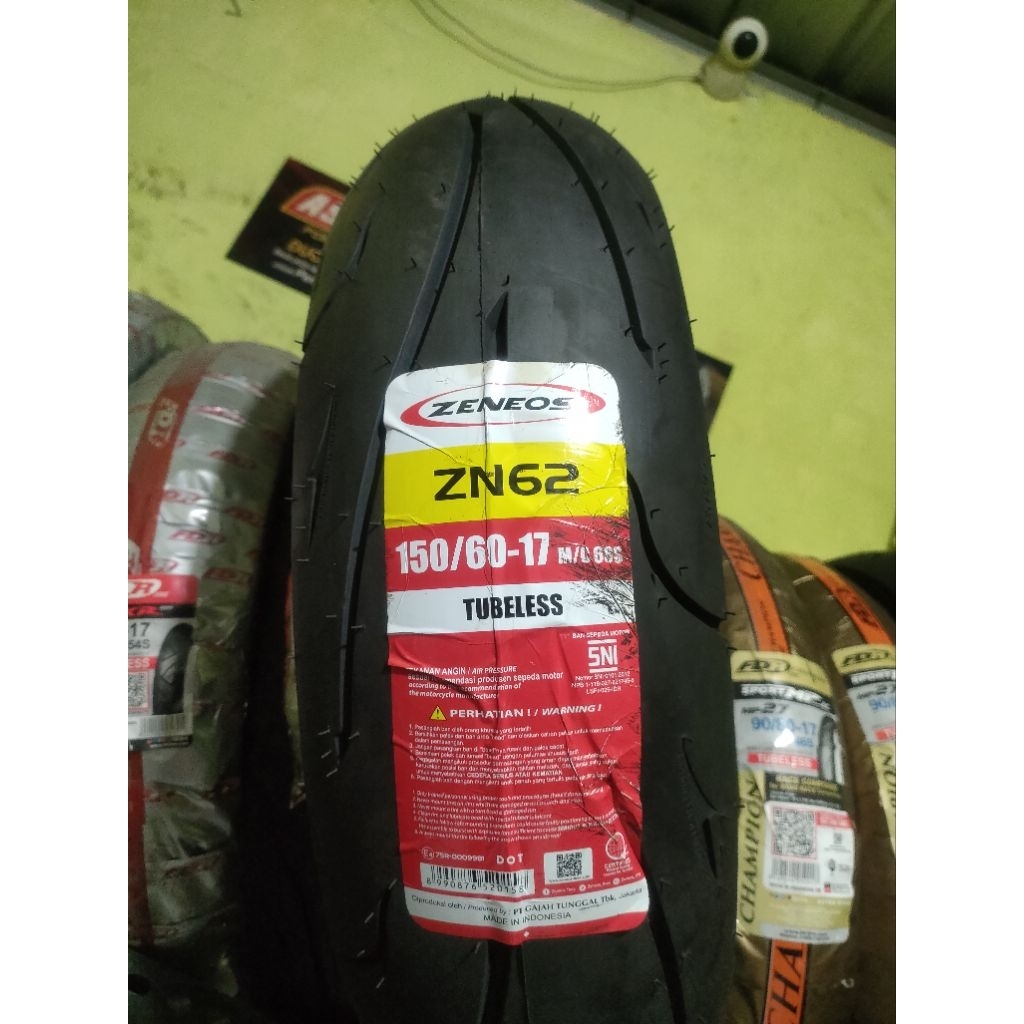 zeneos zn62 tubles 150/60 ring 17