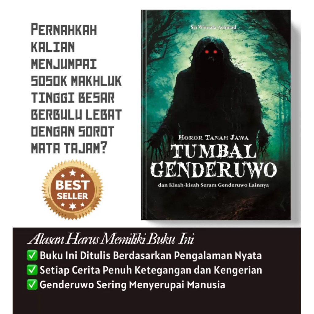 Buku Horor Tanah Jawa: TUMBAL GENDERUWO dan Kisah-Kisah Seram Genderuwo Lainnya