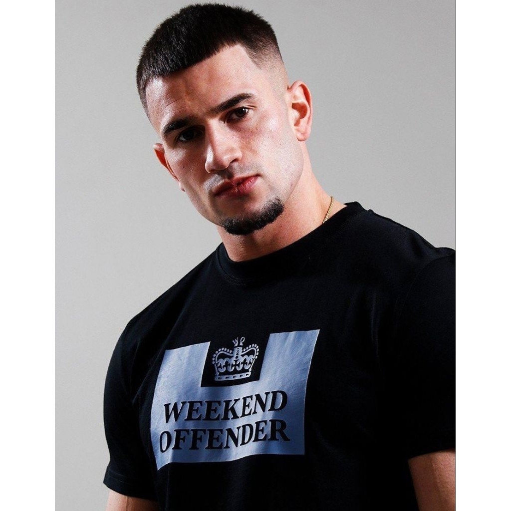 Weekend Offender Mcmoney T-Shirt Black / Cadet Blue Original