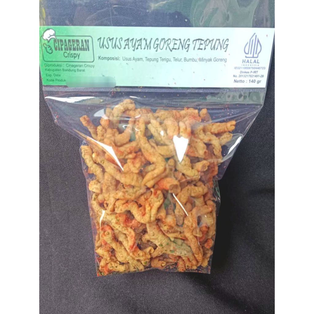 Usus Ayam Goreng Tepung 100 gr renyah
