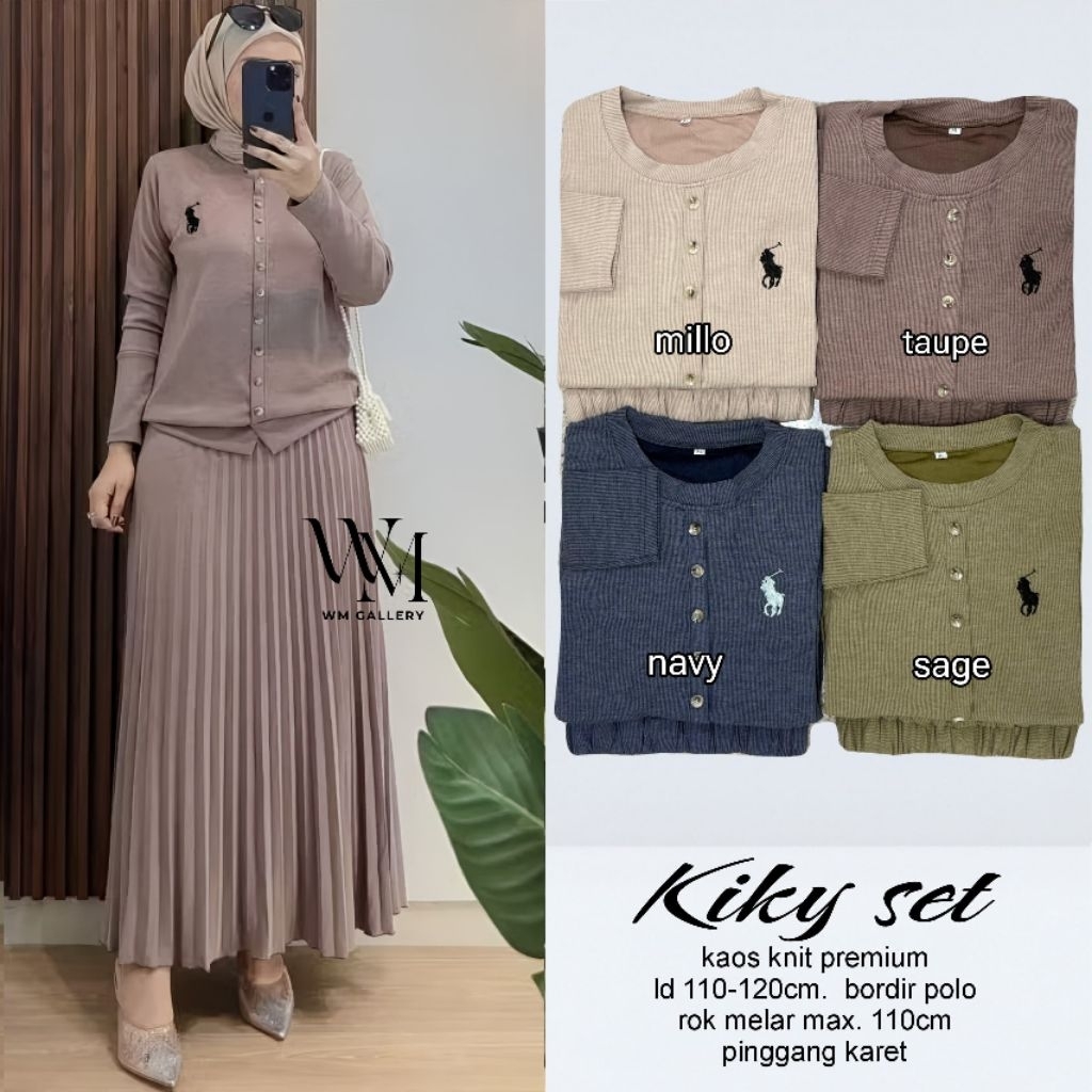 Setelan Wanita(Gisel Prily Adya Naila Kiky Diva) Set Rok Knit Premium By WM