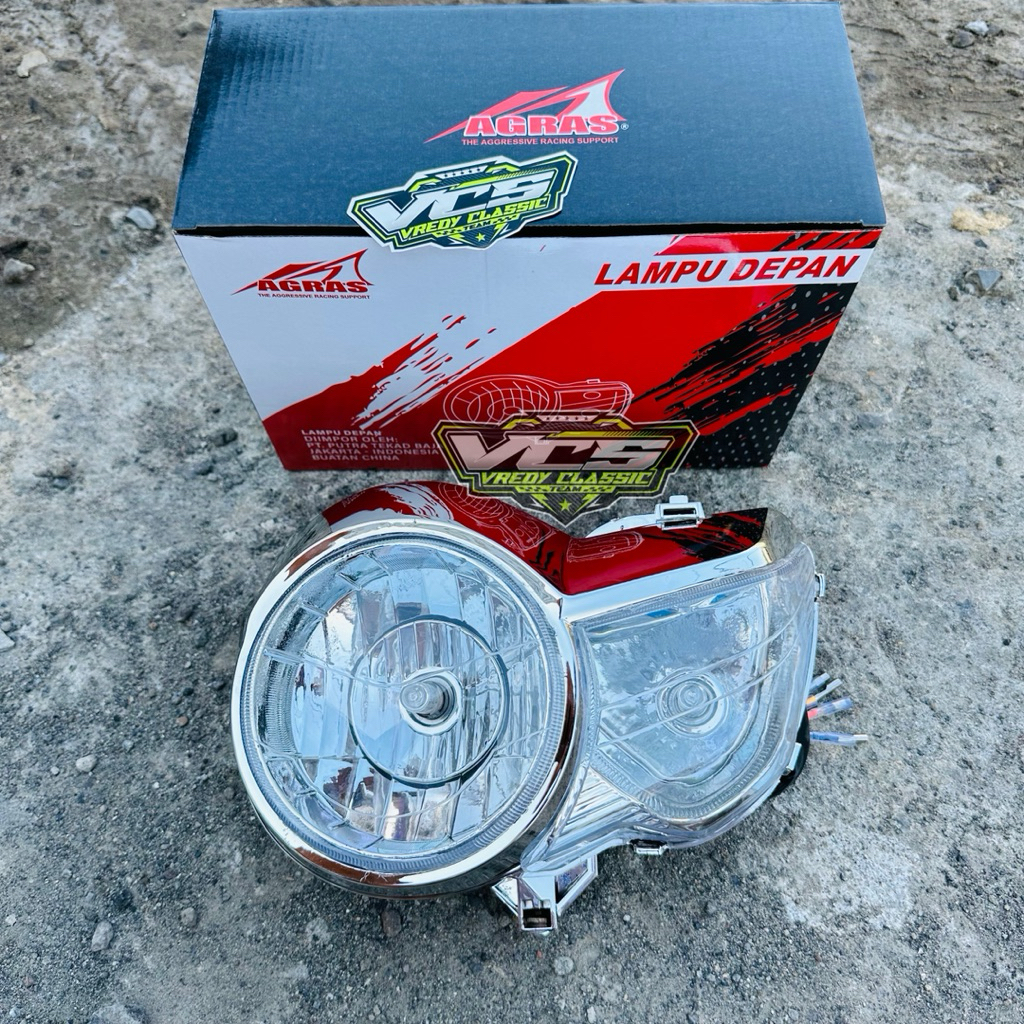 lampu tiger PC LAMPU TIREV PC reflektor lampu depan tiger PECE merk AGRAS