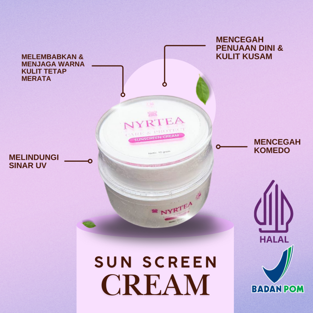 SUNSCREEN CREAM NYRTEA ORIGINAL BPOM ORIGINAL