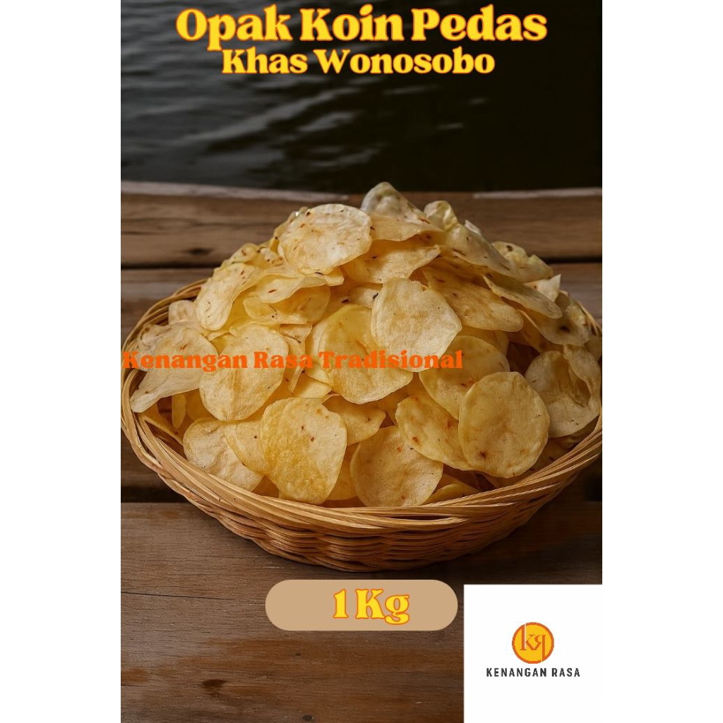 

Opak Singkong Koin Khas Wonosobo Mentah Pedas 1Kg – Kerupuk Singkong Renyah Pedas