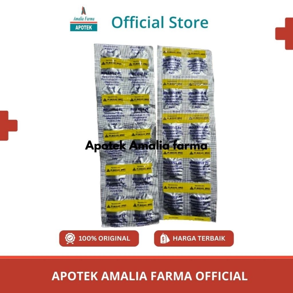 MOLEX FLU PE TABLET PERLEMBAR ISI 10 TAB