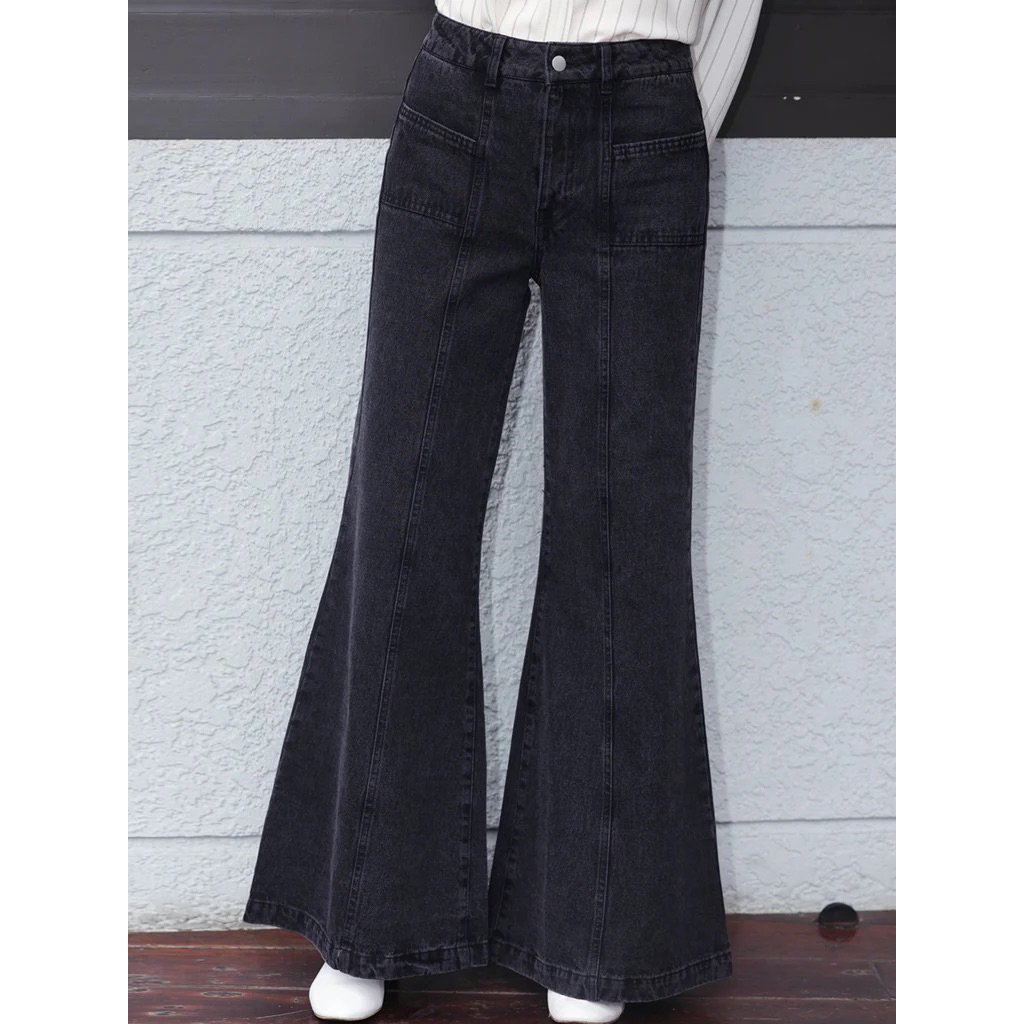 Divided H&M Jeans Cutbray Pants Snowblack