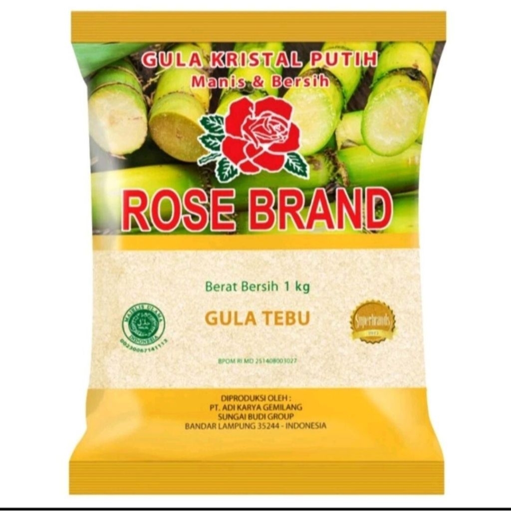 

Gula pasir rosebrand 1kg