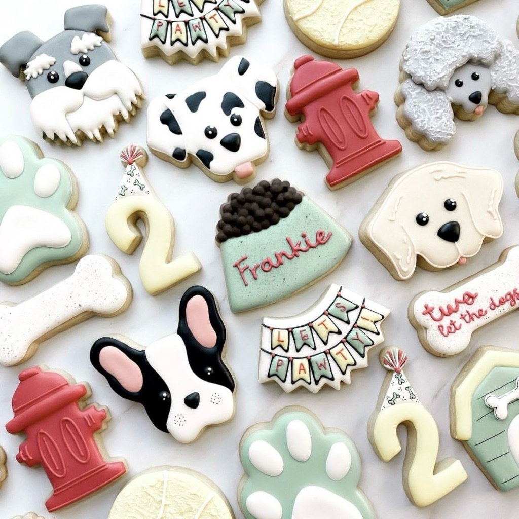 

Dog Cookies – (7-8cm) Kukis Hias / Sugar Cookies / Icing Cookies / Hampers Ulang Tahun Anak Cookies Character