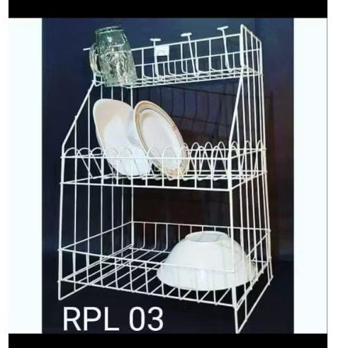 Rak piring 3 susun, rak piring susun, susun tiga