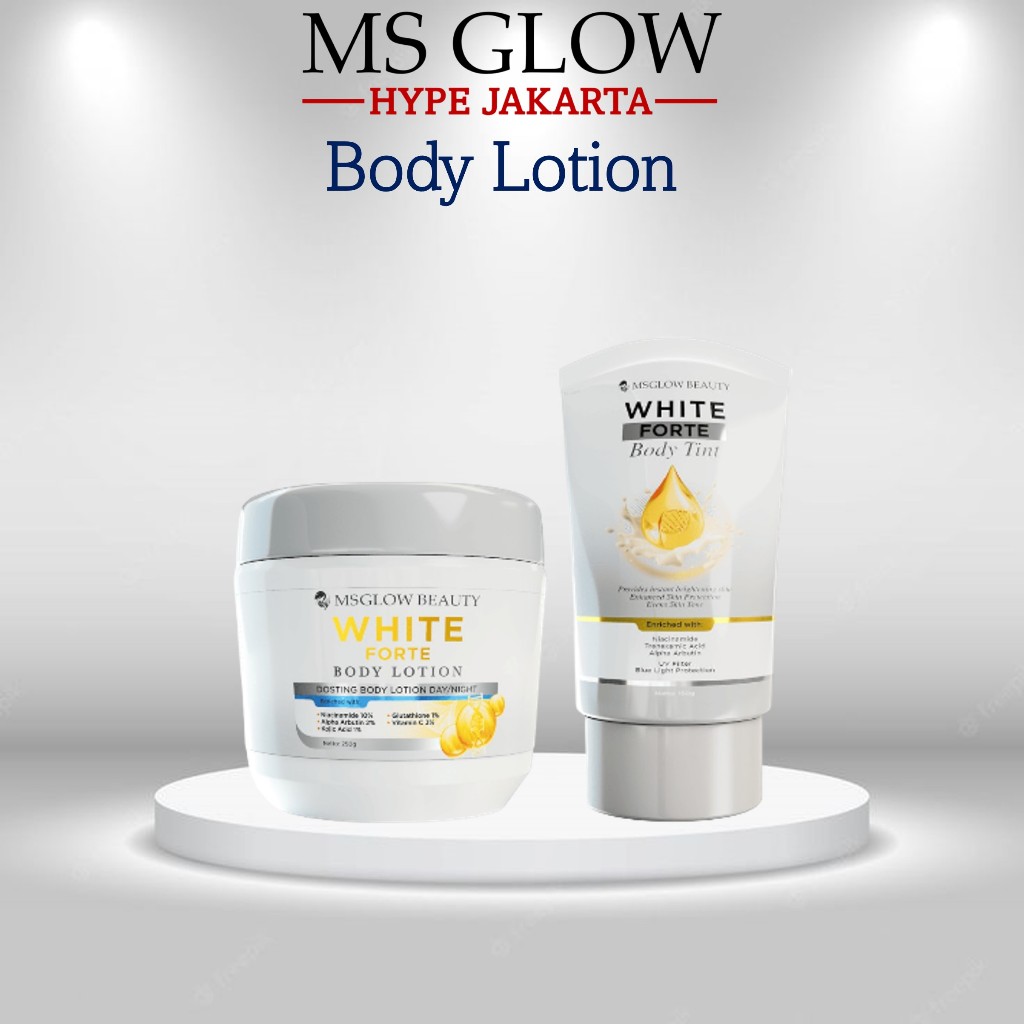MS GLOW BEAUTY Hand Body Dosting / Body Tint Pelembab Badan Body Lotion