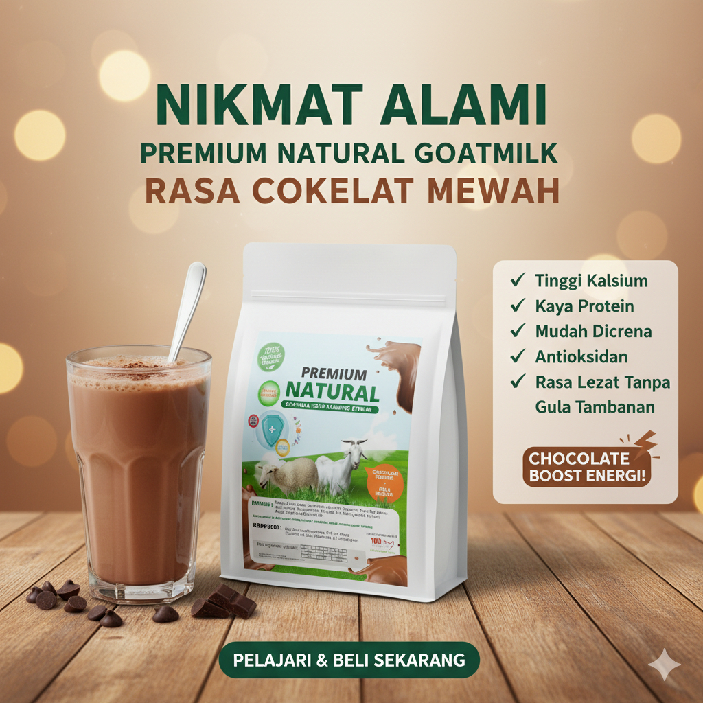 

Susu Kambing Etawa Premium Coklat Dengan Gula Jagung 500 Gram Aman Untuk Penderita Diabetes.