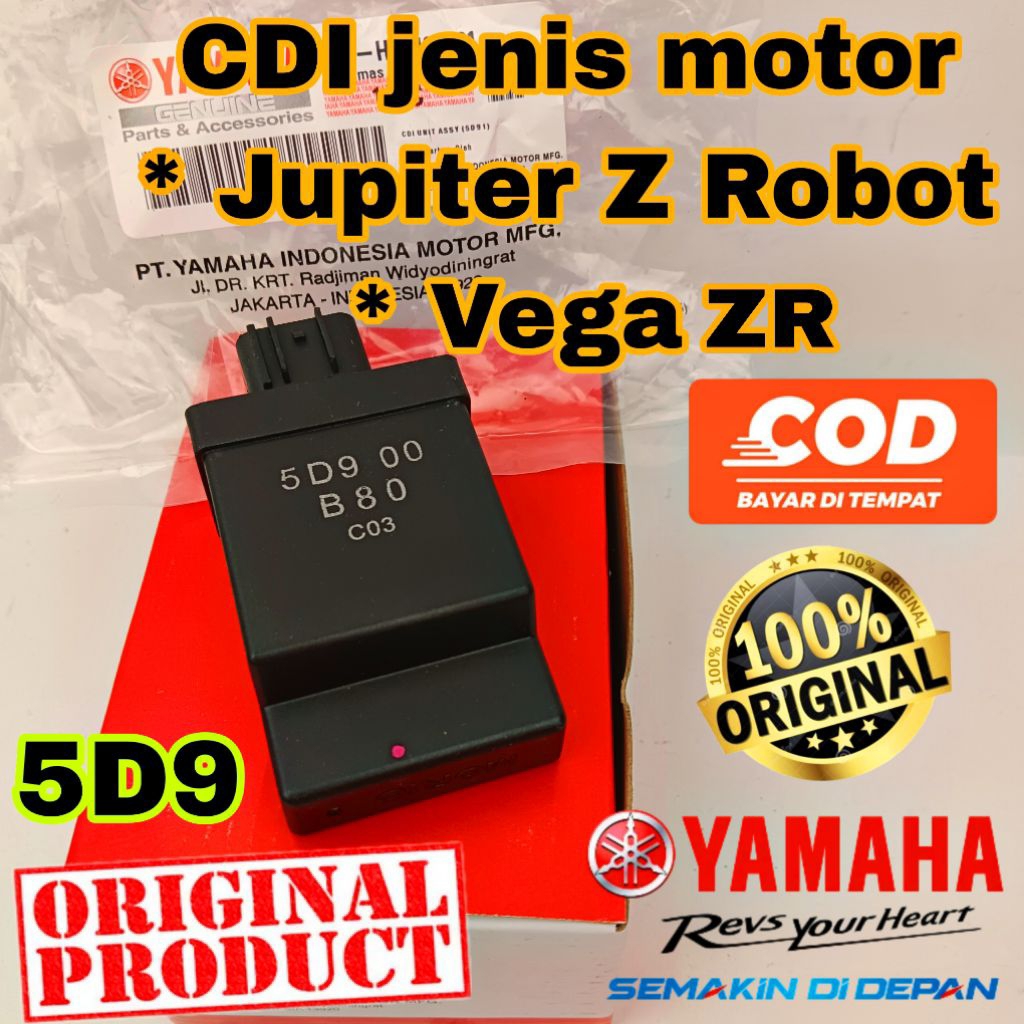 5D9 CDI yamaha asli original vega zr jupiter z new robot /KODE 5d9 cdi acu ori
